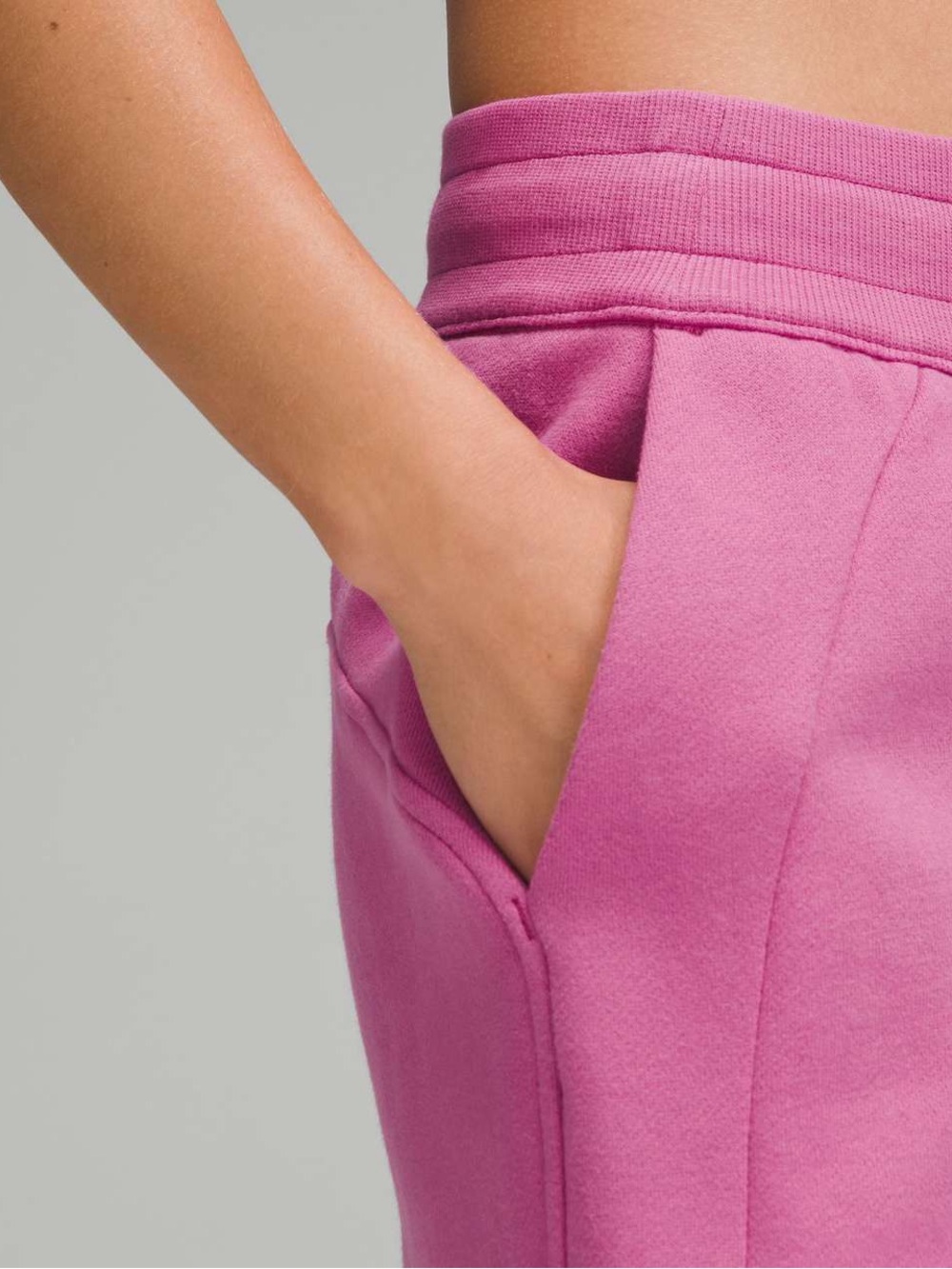 Lululemon Scuba Mid-Rise Wide-Leg Pant Regular Length Pow Pink Tone Barbie NWT - Picture 6 of 11